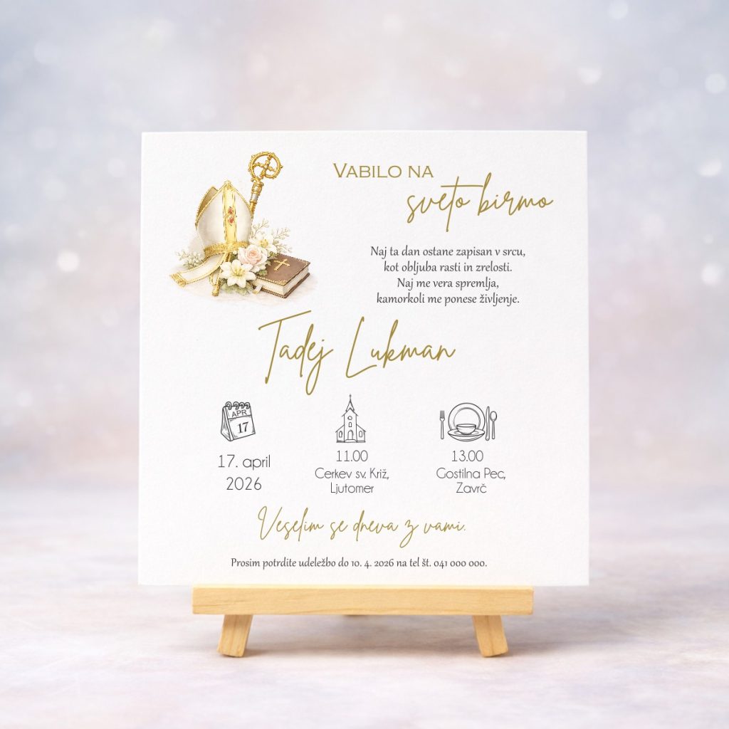vabila in besedila za sveto birmo